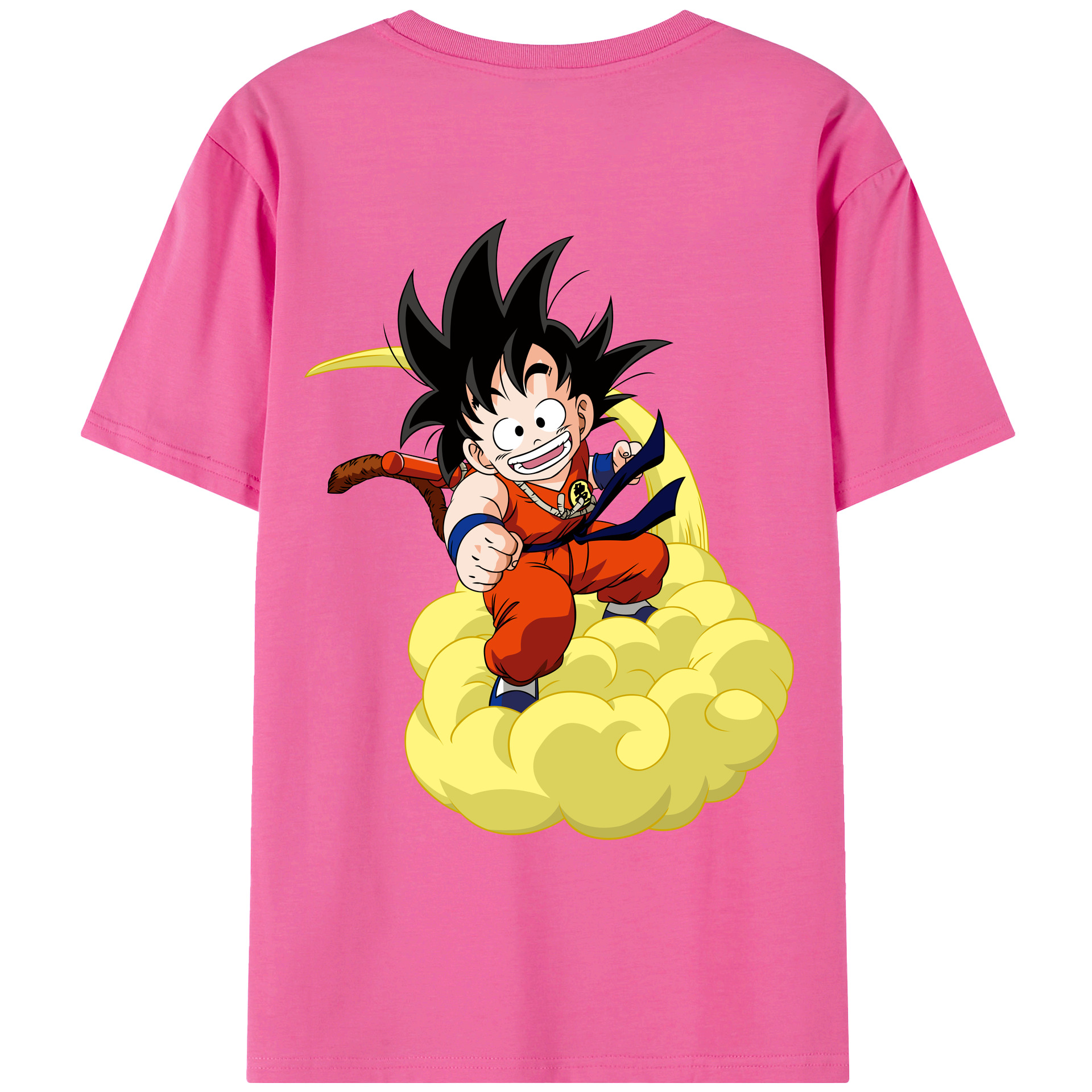 （画像用） ドラゴンボール 孫悟空（そん ごくう）Son Goku カカロット DRAGON BALL Kakarotto レディース半袖Tシャツ(バックプリント)